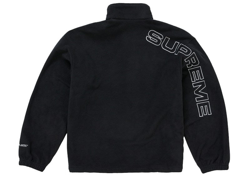 Supreme Spellout Embroidered Polartec Jacket Black