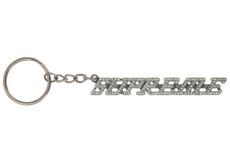 Supreme Studded Keychain (FW26) Silver