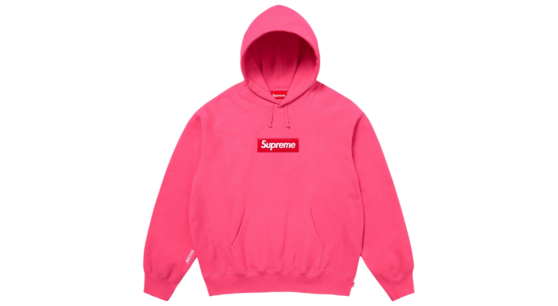 Supreme Box Logo Hoodie Pink (FW25) – Takeoff Copenhagen