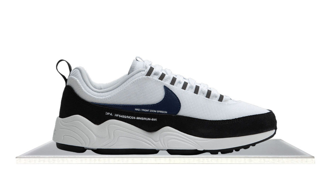 Nike spiridon blue and white clearance