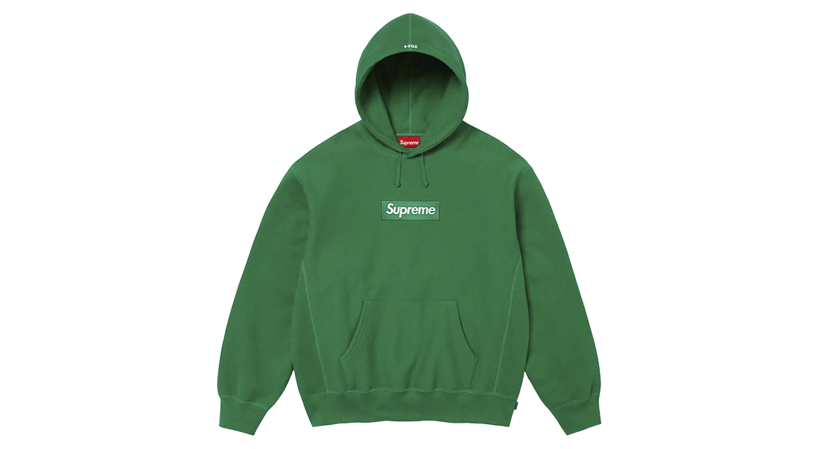 Supreme Box Logo Hoodie Green (FW24) – Takeoff Copenhagen