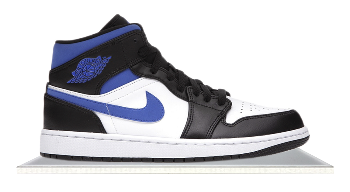 Air Jordan 1 Mid White Black Royal