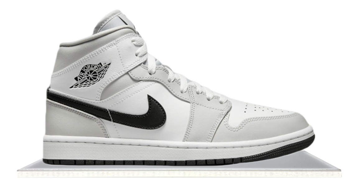 Air Jordan 1 Mid White Smoke Grey