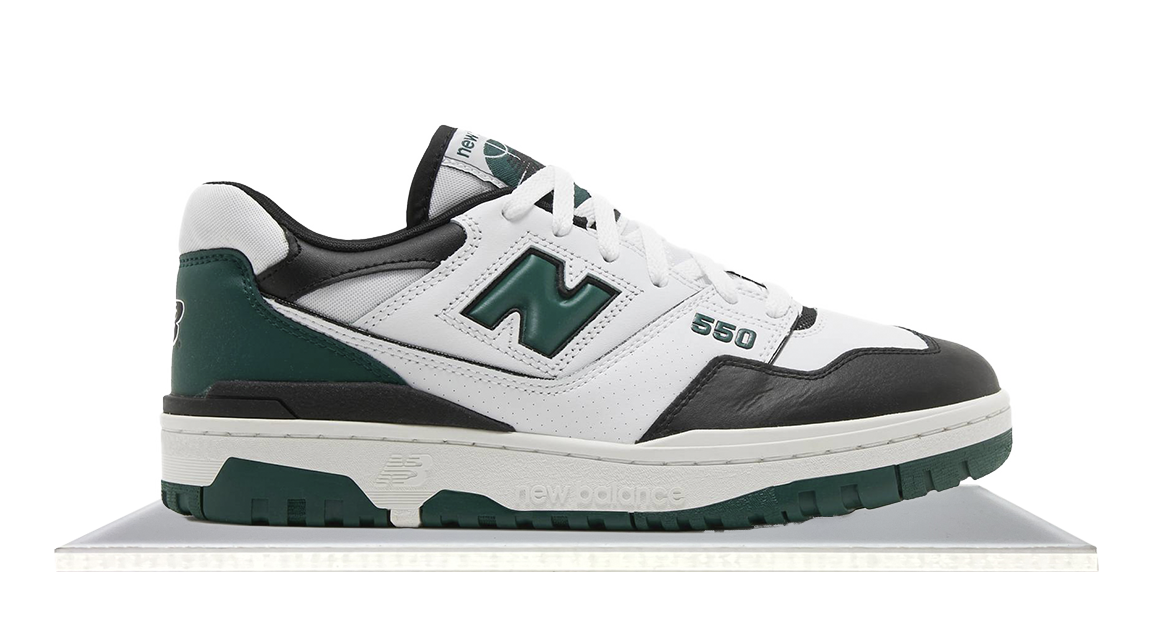 new balance 550 green white black